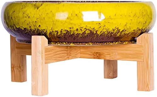 Bonsai Pots, 10 Inch Large Succulent Pots with Drainage, Shallow Planters - Image 2