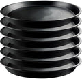 6 Pack 15 Inch Black Plant Saucers, Heavy Duty PP Trays for Big Pots by GARRDEEN