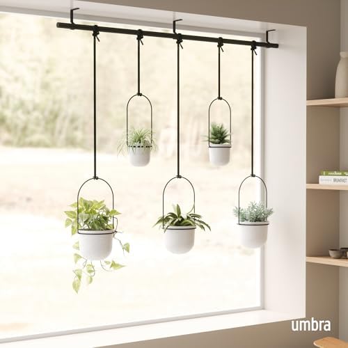 Umbra Triflora Hanging Planter, Set of 5, White (Pack of 3) - Image 2