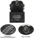 All Chic Black Metal Wall Planter - Outdoor Indoor Hanging Rustic Mount for Farmhouse Decor - Image 3