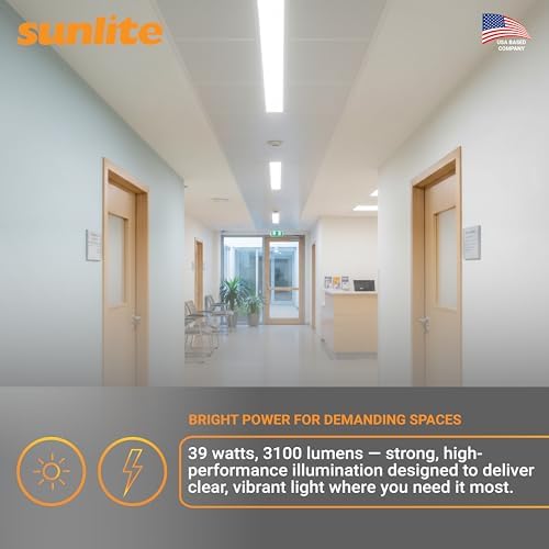Sunlite 30425 F39T5/841/HO 34-Inch T5 Linear Fluorescent Lamp, 39 Watts, 3100 Lumens, 4100K Cool White, Miniature G5 Bi-Pin Base, ROHS Compliant, High Performance Straight Tube, 40 Pack - Image 5