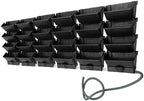 Stackable Garden Planter, 24 Pack Hanging Wall Flower Pot (Black) by EDUJUAN