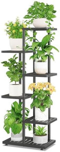iDavosic.ly Plant Stand Indoor Outdoor, 5-Tier Tall Metal Shelf, Black by iDavosicly