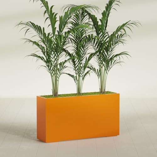 Greenline Alice Tall Rectangular Fiberglass Planter, Outdoor Planter Box - Image 4