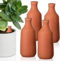 DoubleFill Ollas Terracotta Watering Pots, 24 oz, 4 Pcs by DoubleFill
