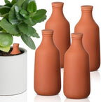 DoubleFill Ollas Terracotta Watering Pots, 24 oz, 4 Pcs by DoubleFill