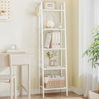 Hzuaneri Ladder Shelf, Bookshelf, Freestanding Corner Storage Shelf by Hzuaneri