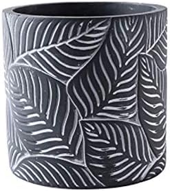 Plants Flower Pots Indoor Flower Plant Pots Modern Decorative Gardening Pot with Drainage Hole for All House Plants Flowers Herbs Cement Round Planter Gardening Pot (Color : D) by Unknown
