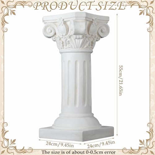 1 Pack 21.7 Inch Roman Column and Pillar Plant Pedestal, Elegant - Image 2