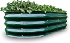 Gardmax Galvanized Raised Garden Bed, Lightweight Planter Boxes Outdoor with Easy Assembly, Large Garden Bed for Vegetables, Fruits, Flower Dark Green 8FT by ChooseGardmaxforbetterlife