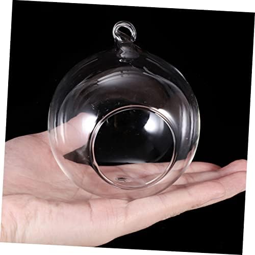 MAGICLULU 10Pcs Glass Hanging Tealight Holder Premium Quality Candle Stand for Wedding Decor Home Decoration and Celebrations Versatile Globe Terrarium for Flat Surfaces - Image 3