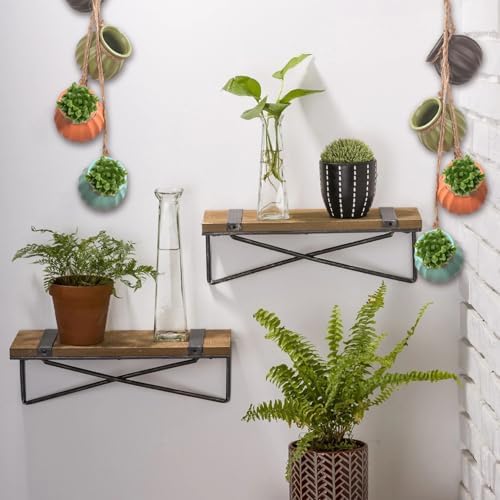 4Pcs/Set Hanging Window Planter, Ceramic Hanging Succulent Planter with Drainage Hole, Cute Succulent Pots, Plant Pots for Window, Fence, Indoor, Outdoor - Image 5