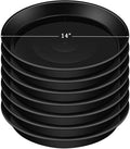 Eccliy 6 Pack Plastic Plant Saucer, Round, 14 Inch, Black by Eccliy
