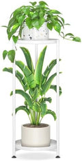 iDavosic.ly 2 Tier Metal Corner Plant Stand Indoor Outdoor, 29'' Tall White by iDavosicly