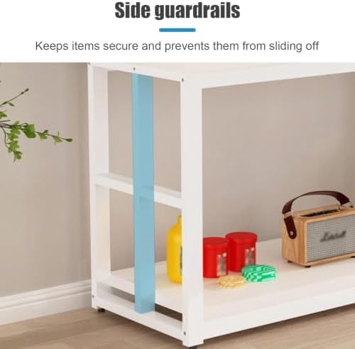 Side Table Fish Tank Stand, Terrarium Stand with Storage - Image 5