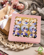 Bakepacker Auto-pop Up Pie Boxes with Window 8x8x2.5 inches 55pcs Pink - Image 6