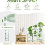 iDavosic.ly 7 Tier Large Plant Stand Indoor Outdoor, 10 In Wide Tray, Green - Image 5
