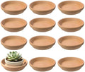12 Pack Terracotta Saucer, 4.2 x 0.9 in Flower Pot Saucers, Round Clay Trays and Plant Saucers with High Rim Design for Indoor Outdoor Potted Plants, Succulents, Crafts by Unknown