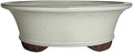 Brussel's Bonsai - Large Ceramic Bonsai Plant Pot, Oval Glazed Planter by BrusselsBonsai