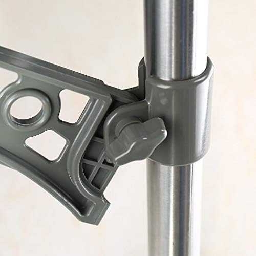 BAOYOUNI Plant Stand Tension Rod, 3 Trays+1 Arm Adjustable Grey - Image 5