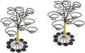 2Pcs Nordic Style Air Plant Holder Multi Pots Tabletop Air Plant Stand for Tillandsia Display Decorative Plant Stand for Office and Home Decor by Hoement