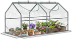 Outsunny 4' x 2' x 2' Portable Mini Greenhouse, Small Green House, Clear by Outsunny