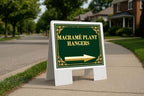 Macramé Plant Hangers St. Patrick'S Day Irish Clover Fancy Gold Directional Arrows A-Frame Double Sided 23x23 in. sign by WorkHouseSigns