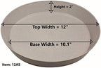 Plant Saucer 12 Inch (10.1 Inch Base) Case of 10 - Image 6