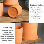 Flower pots Planter For Indoor Cylindrical Breathable Outdoor Indoor(9cm) - Image 7