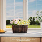 2Pack Wood Fence planters Window boxes planters Railing planter box porch - Image 7