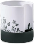 Nihow Self Watering Pots for Indoor Plants,8 Inch,White,Hand Painting by Nihow
