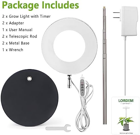 LORDEM Desk Grow Light, Full Spectrum LED for Indoor Plants - Image 7