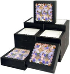 Bakepacker Auto-pop Up Pie Boxes with Window 8x8x2.5 inches 55pcs Black by Bakepacker