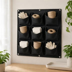 Container Vertical Planter Hanging Planter Pocket Planter with 9 Pockets Oxford Cloth with Secure Hanging and Shaped Support Suitable for Porch wall Home Decor Office Decor - Image 5