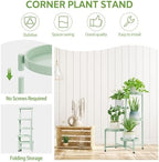 iDavosic.ly 5 Tier Large Plant Stand Indoor Outdoor, 10 In Wide Tray, Green - Image 5