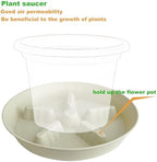 4 Pack Plant Saucer 12 inch, 8 10 14 17 inch, Plant Stand Plastic Plant Saucers for Indoors Outdoor, Heavy Duty Flower Saucers for Potted Plants, Pot Saucers for Plants, Grow Bags Saucers - Image 3