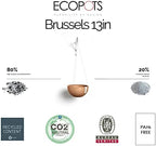 Ecopots Hanging Brussels Round Planter, Terracotta Color, 13" - Image 3