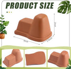 LemonRoad 12 Set Terra Cotta Cement Pot Feet for Outdoor Planters, Funny - Image 2