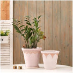 Flower pots Vintage Cameo Red Terracotta Planter Outdoor Indoor(C) - Image 4