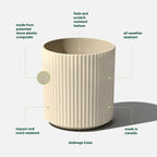 Veradek Demi Series Planter - Large Round Outdoor Planter - Image 2
