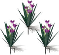 Homight Metal Agave Plant Outdoor Decoration Lily Mexican Yard Art Garden Gift Home Decor Hand Painted Metal Agave Garden Yard Statue, Outdoor Lawn Ornaments(3 Big Purple Lilies) by HomightCentennial