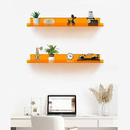 ROYALITA 2-Pack Acrylic Shelves Wall Mounted, 24 Inch Floating Shelves - Image 7
