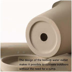 Flower pots Plain Fired Breathable Clay Plant Pot Outdoor Indoor(Light Green,12cm) - Image 7