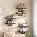 HOOBRO Floating Shelves, 15 Inch Wall Shelf Set of 3, Wall Mounted Storage Shelves 2-Tier, Hanging Bathroom Shelves, for Living Room, Bedroom, Bathroom, Kitchen, Black BK32BJP301 by HOOBRO