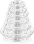 36 Pack Clear Plant Saucers for Indoors (4 6 8 10 12 14 Inch) Flower Pot Saucers for Potted Plants Plate Set Plant Trays for Indoors No Holes Plants Saucer Trays for Pots Drip Tray Bull Plastic Tray by UltraOutlet