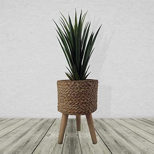 Leaf Extra Large Cachepot Planters, Wood, 39cm Woven Fibreglass Composite by Leaf