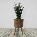 Leaf Extra Large Cachepot Planters, Wood, 39cm Woven Fibreglass Composite by Leaf