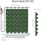 36 Pockets Self Watering Wall Mounted Vertical Planter, Wall Planter Indoor Vertical Living Green Plant Wall Easy Installation (Green with Timing System) - Image 3