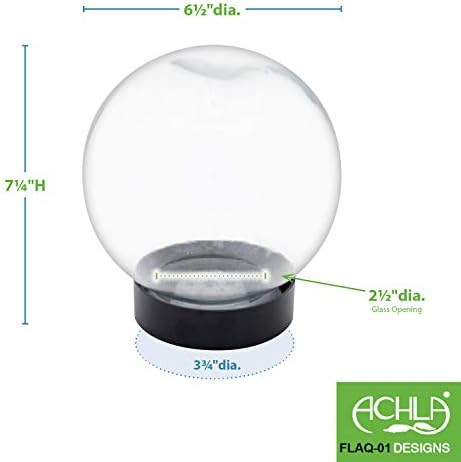 Achla Designs Glass Flower Aquarium, Globe Vase - Image 5