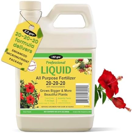 EZ-GRO Complete Garden Fertilizer Bundle - 1 Qt Liquid Plant Food for Hydrangeas, Azaleas, Lawns, Flowers, Herbs, & Vegetables | 21-7-7 Formula for Blue Hydrangeas & 20-20-20 All-Purpose Nutrients for - Image 5
